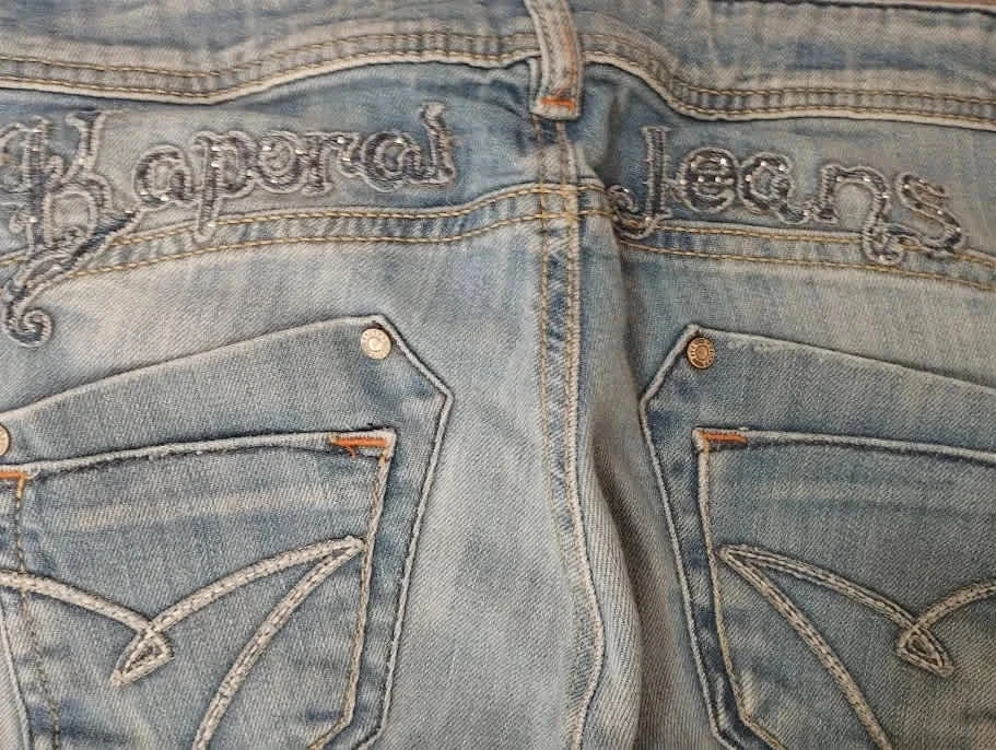 Vintage y2k Kaporal 5-jean - rechte pasvorm - lage taille - rekbaar - lichtblauw - – photo 12